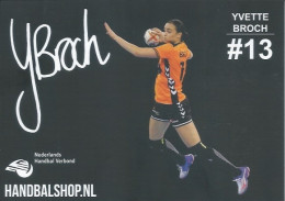 Trading Cards KK000551 - Handball Netherlands 10.5cm X 13cm: YVETTE BROCH - Handbal