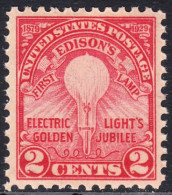 !a! USA Sc# 0655 MNH SINGLE (a2) - Electric Lights Golden Jubilee - Neufs