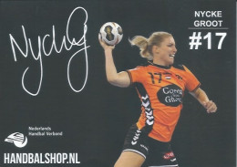 Trading Cards KK000552 - Handball Netherlands 10.5cm X 13cm: NYCKE GROOT - Palla A Mano