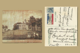 Charles Wall (1903-1995) - Mount Vernon Resident Director - Signed Postcard - 1976 - Escritores