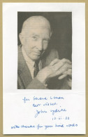 John Updike (1932-2009) - American Novelist - Rare Signed Card + Photo - 2000 - Ecrivains