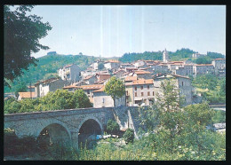 CPSM / CPM 10.5 X 15 Ardèche SAINT MARTIN DE VALAMAS  Vue Générale Le Pont - Saint Martin De Valamas