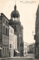 FRANCE - Riom - L'église Du Marthuret Et La Rue Du Commerce - Carte Postale Ancienne - Riom