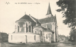 FRANCE - Sainte Sévère - Vue Générale De L'église - Carte Postale Ancienne - Otros & Sin Clasificación