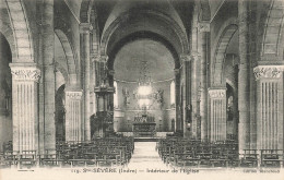 FRANCE - Sainte Sévère - Vue De L'intérieur De L'église - Carte Postale Ancienne - Sonstige & Ohne Zuordnung