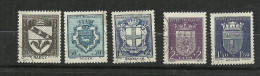 France   N° 526; 528 ; 532 ; 533 Et  558  Blasons   Oblitérés    B /T B  Voir Scans  Soldé  ! ! ! - Used Stamps