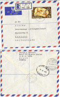 Kob Antelope Nigeria 2S6 Solo Franking Commerce AirmailCV Lagos 7aug1969 X Suisse - Nigeria (1961-...)