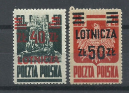 POLONIA   YVERT  AEREO  16/17  MH  * - Unused Stamps