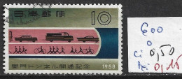 JAPON 600 Oblitéré Côte 0.50 € - Used Stamps