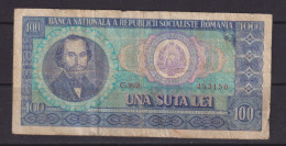 ROMANIA - 1966 100 Lei Circulated Banknote - Roemenië