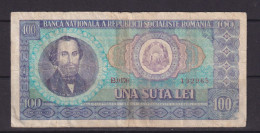 ROMANIA - 1966 100 Lei Circulated Banknote - Roumanie