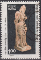 1985 Indien ° Mi:IN 1024, Sn:IN 1091, Yt:IN 841, Statue Of Didarganj Yakshi (Deity), Festival Of India - Gebraucht