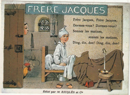 CONTES FABLES 18 : Frère Jacques : édit. F Nugeron C C 5 Vieille Chansons Françaises édité Par Ricqlès Et Cie - Märchen, Sagen & Legenden