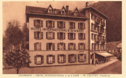 FRANCE - Chamonix - Hotel International Et De La Gare - M Couttet, Propriétaire - Carte Postale Ancienne - Chamonix-Mont-Blanc