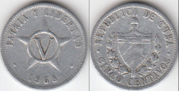 CUBA 5 Centavos 1968 KM#34 - Used - Cuba