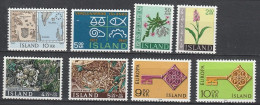 Iceland      .       Yvert    .     8 Stamps       .     **      .      MNH - Neufs