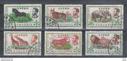 ETIOPIA:  1961  FAUNA  -  S. CPL. 6  VAL. US. -  YV/TELL. 171/75 - Etiopia