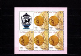 Olympic 2004 - Olympiques - History - COOK ISLANDS - Sheet MNH - Summer 2004: Athens