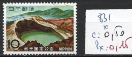 JAPON 831 * Côte 0.50 € - Unused Stamps