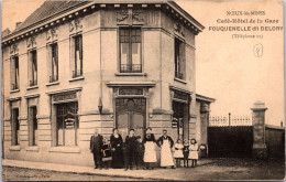 CPA - SELECTION - NOEUX LES MINES  - Café Hôtel De La Gare - FOUQUENELLE  Dit  DELORY . - Noeux Les Mines