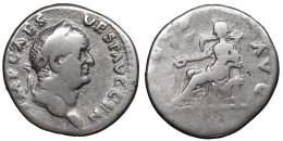 Vespasian AD 69-79 AR Denarius  / SALVS - La Dinastia Flavia (69 / 96)