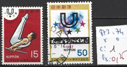 JAPON 873-74 * & Oblitéré Côte 1 € - Unused Stamps