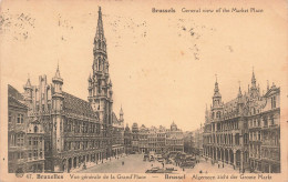 BELGIQUE - Brussels - General View Of The Market Place - Animé - Carte Postale Ancienne - Mercadillos