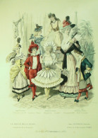 Gravure De Mode Revue De La Mode Gazette 1891 N°52 Travestissements (Costumes D'enfants) - Voor 1900