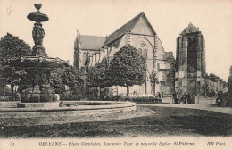 FRANCE - Orléans - Place Gamnbetta - Ancienne Tour Et Nouvelle église St Paterne - Carte Postale Ancienne - Orleans