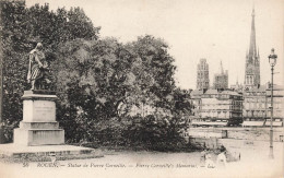 FRANCE - Rouen - Vue Sur La Statue De Pierre Corneille - Carte Postale Ancienne - Rouen