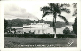 PANAMA - TRANSITING THE PANAMA CANAL - FOTO FLATAU - RPPC POSTCARD - 1930s (17755) - Panama