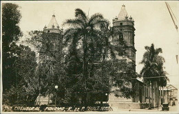 PANAMA - THE CATHEDRAL - BUILT 1673-98 - RPPC POSTCARD - MAILED TO ITALY 1931 (17756) - Panama