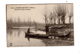 Fév24  6994388 Pierre Bénite  Pêcheur Dans Lônes  Au Carrelet - Pierre Benite