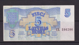 LATVIA - 1992 5 Rubli Circulated Banknote - Lettonia