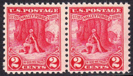 !a! USA Sc# 0645 MNH Horiz.PAIR (a2) - Valley Forge - Unused Stamps