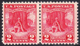 !a! USA Sc# 0645 MNH Horiz.PAIR (a2) - Valley Forge - Neufs