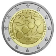 Cyprus 2023    2 Euro Comm.  "60 Jaar Centrale Bank"    UNC Uit De Rol  UNC Du Rouleaux  !! - Zypern