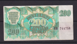LATVIA - 1992 200 Rublu Circulated Banknote - Latvia