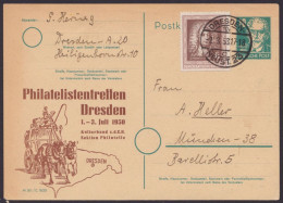 P35 C2, O, Bedarf Mit Zusatzfr. "Dresden", 1953 - Postal  Stationery