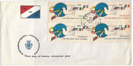 KONEUWE Republik ( Chinese Sea ) Unofficial Stamps 4v Cpl Set On FDC 10feb1972 - Vignettes De Fantaisie