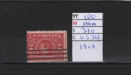 PRIX FIXE Obl 180 YT 176A MIC 370 SCOT US377 GIB W. H. Seward 1909 Etats Unis 58/06 Dentelé 3 Cotés - Used Stamps
