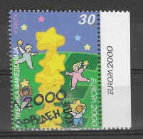 Makedonien 2000  Mi.Nr. 196 , EUROPA CEPT - Kinder Bauen Sternenturm - Gestempelt / Fine Used / (o) - 2000