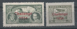 Poland Stamps MNH ZC 268-69: Sport Challenge 1934 - Ungebraucht