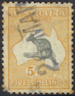 AUSTRALIA 1932 KGV 5s Kangaroo, Grey & Yellow-Orange SG135 Used - Used Stamps