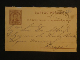 DI 12 PORTUGAL  BELLE  CARTE ENTIER  1899  BRAGA   ++++AFF. INTERESSANT+++ - Ganzsachen