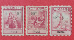 Inde Portugaise : Impôt Postal. 1925 : N 3 à 5. * Et Obl - Portuguese India