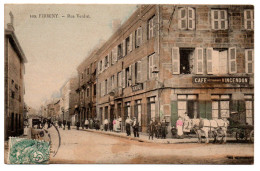 Delcampe - Rue Verdié. Café-restaurant Vincendon - Firminy