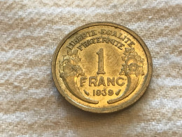 Münze Münzen Umlaufmünze Frankreich 1 Franc 1939 - 1 Franc