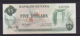 GUYANA - 1992 5 Dollars UNC Banknote - Guyana