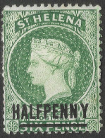 St Helena. 1884-94 QV. ½d (14½mm) MH. SG 36 - Saint Helena Island